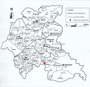 carte ouest avec tous les villages